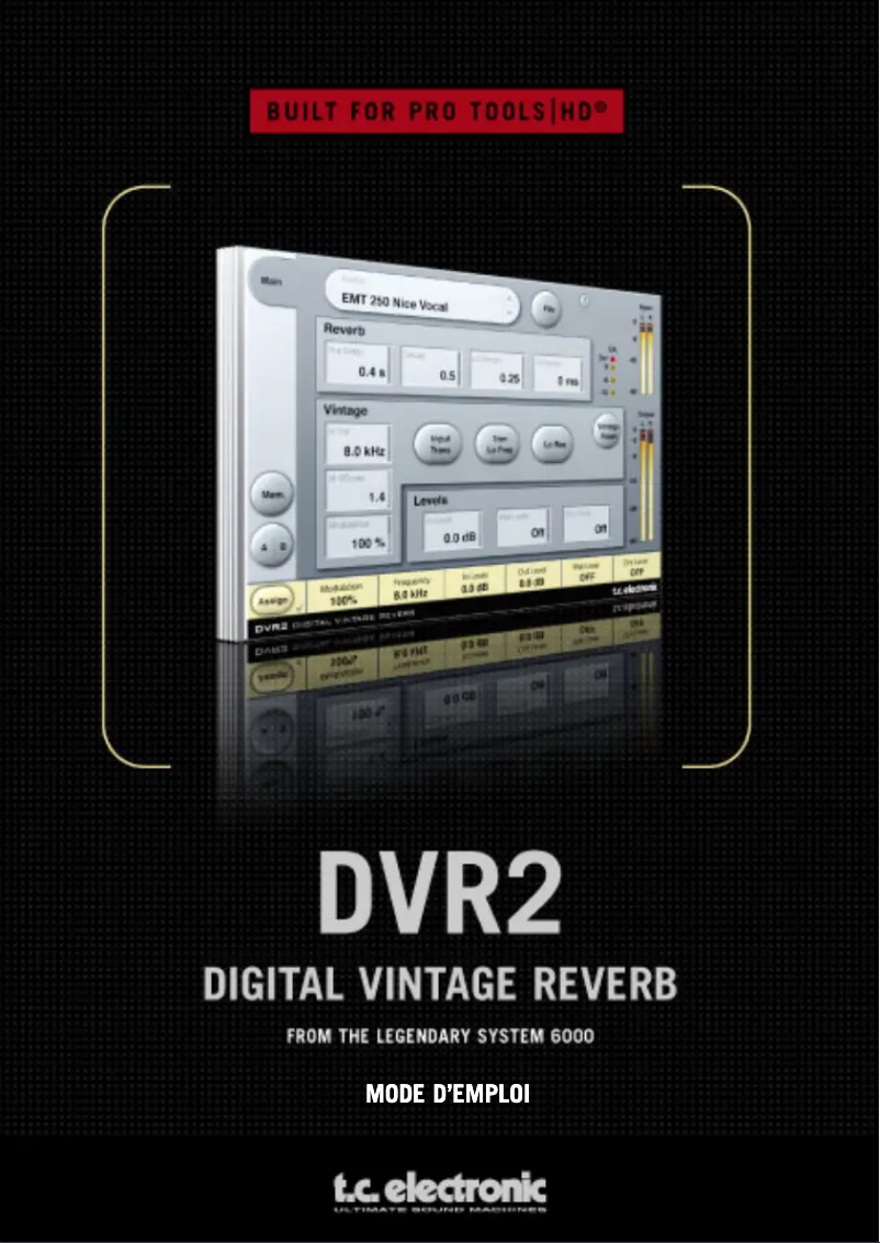 Page n°1 - Manuel utilisateur TC Electronic DVR2