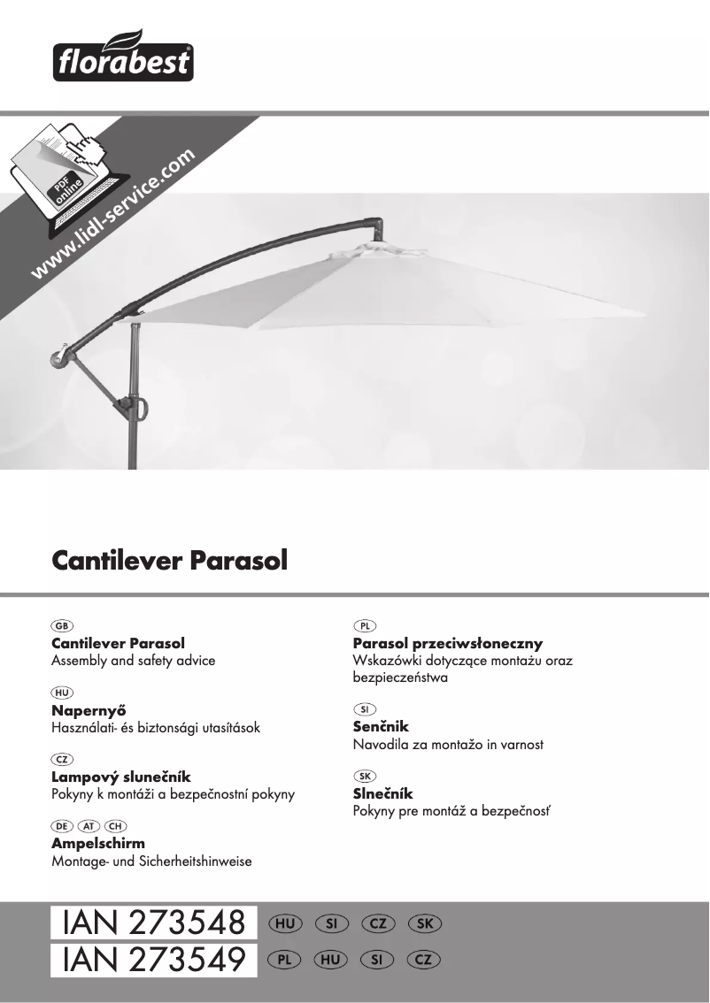 Página 1 del manual Manual de usuario Florabest IAN 273548