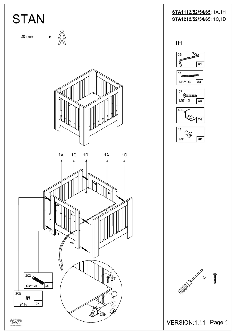 Imagen de la primera página del manual del dispositivo Stan