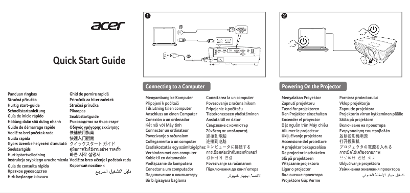 Página 1 del manual Manual de usuario Acer P1357Wi