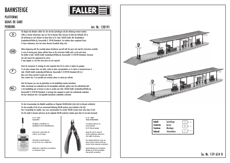 Page n°1 - Manuel utilisateur Faller 120191