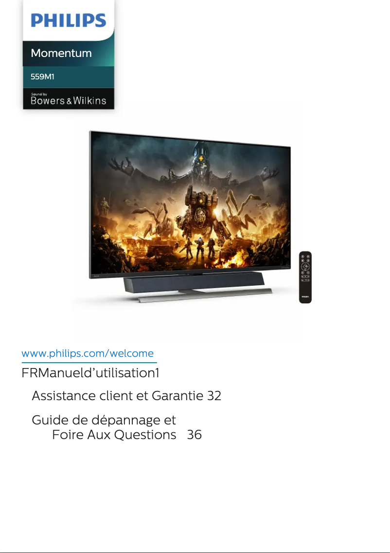 Imagen de la primera página del manual del dispositivo Momentum 559M1