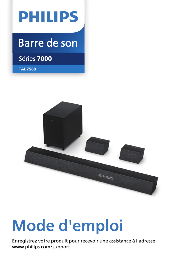 Page n°1 - Manuel utilisateur Philips TAB7568