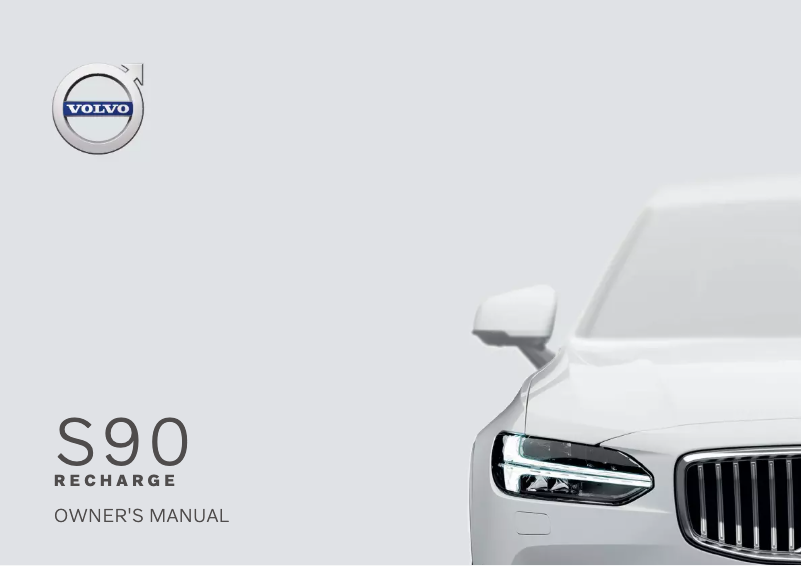 Page 1 de la notice Manuel utilisateur Volvo S90 Recharge (2021)