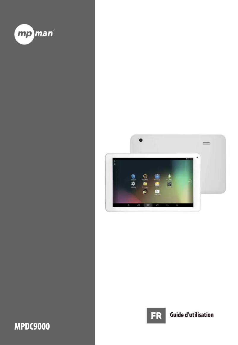 Page 1 de la notice Manuel utilisateur Mpman MPDC9000