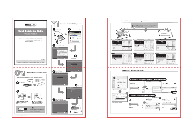 Page n°1 - Manuel utilisateur Totolink N150UA
