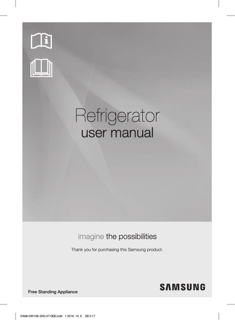 Page n°1 - Manuel utilisateur Samsung SRF751CCSS