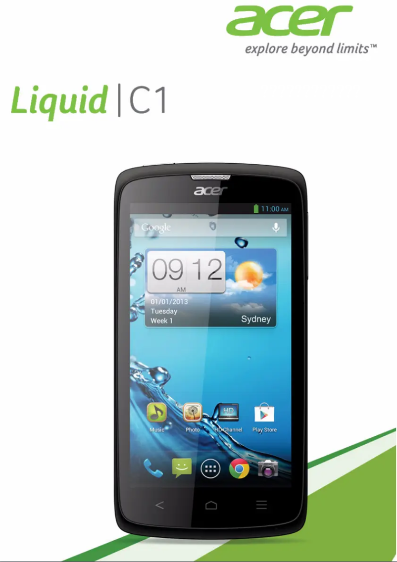 Página 1 del manual Manual de usuario Acer Liquid C1 I110