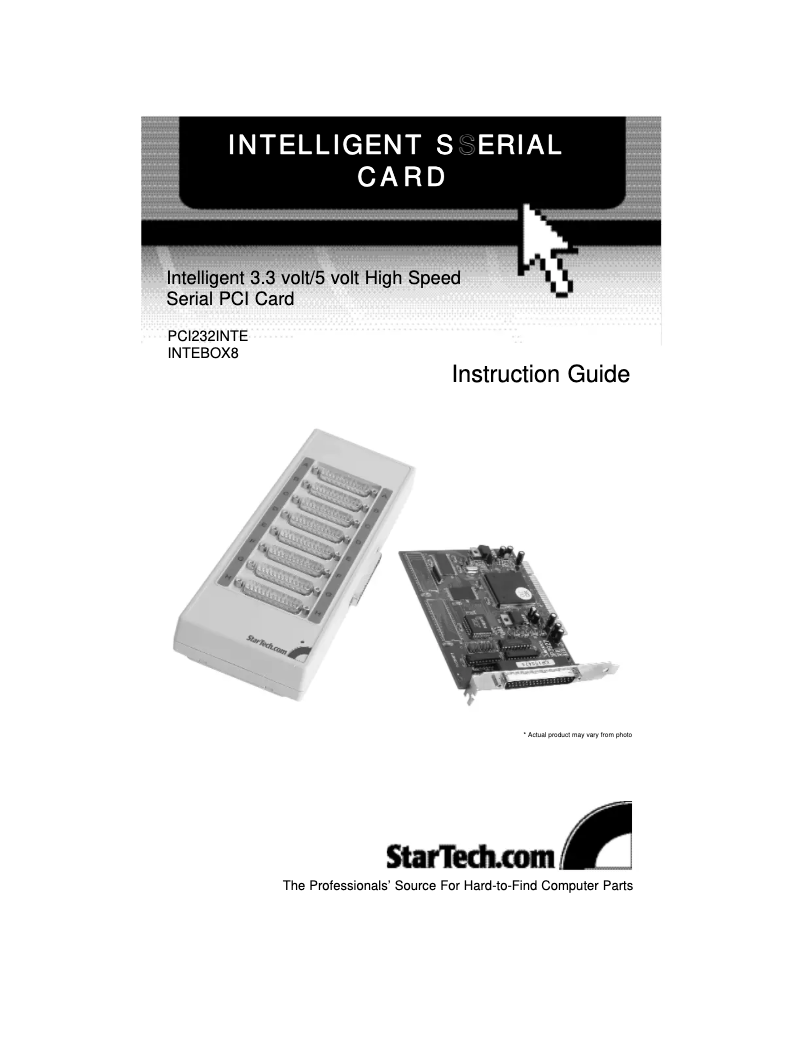 Image de la première page du manuel de l'appareil INTEBOX8