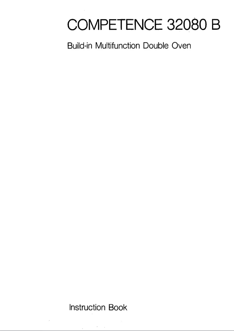 Page 1 de la notice Manuel utilisateur AEG Competence 32080 B D