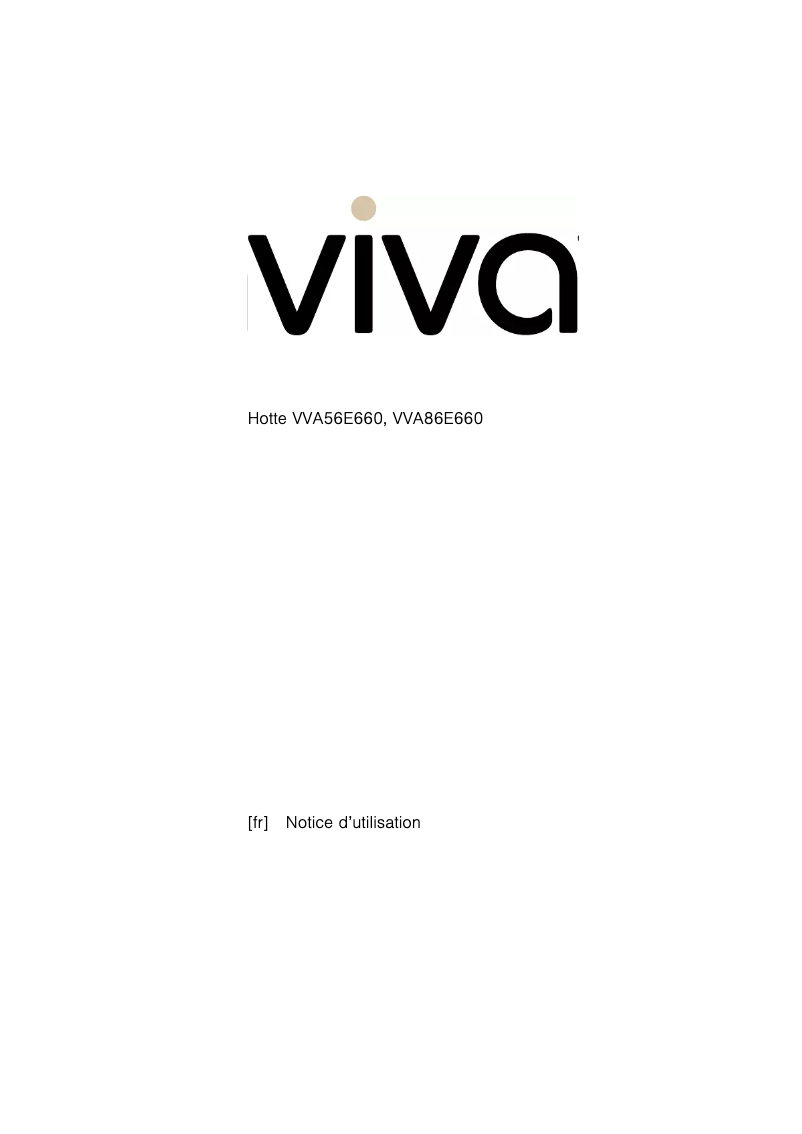Page n°1 - Manuel utilisateur Viva VVA56E660