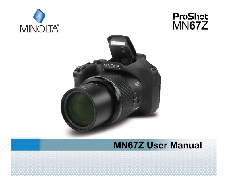 Page n°1 - Manuel utilisateur Minolta MN67Z