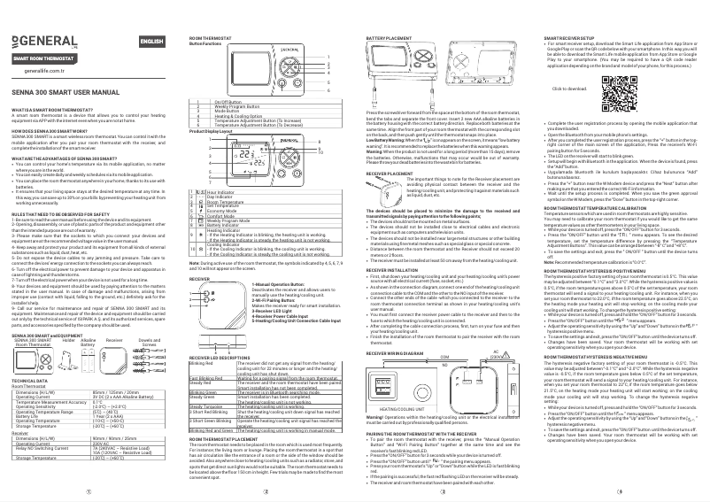 Page n°1 - Manuel utilisateur GENERAL Life HT300