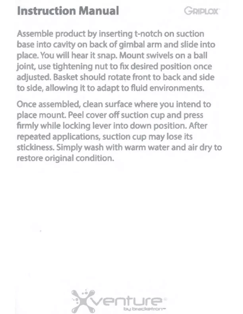 Image de la première page du manuel de l'appareil Griplox XV1-966-2