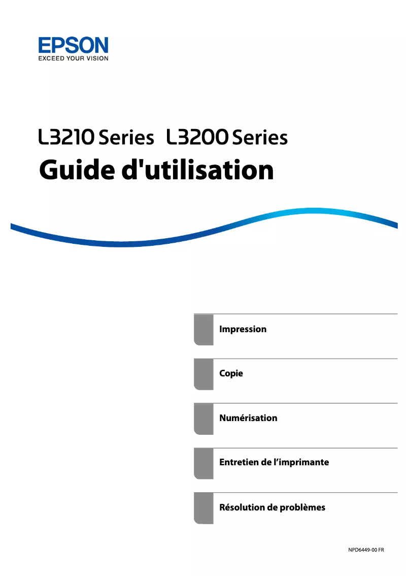 Page n°1 - Manuel utilisateur Epson L3211