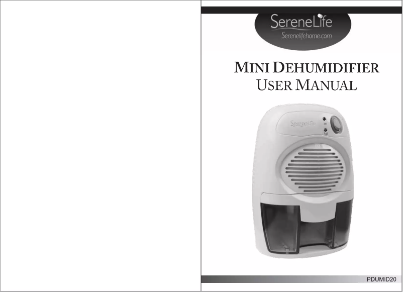 Page 1 de la notice Manuel utilisateur SereneLife PDUMID20