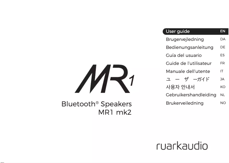 Imagen de la primera página del manual del dispositivo MR1 Mk2