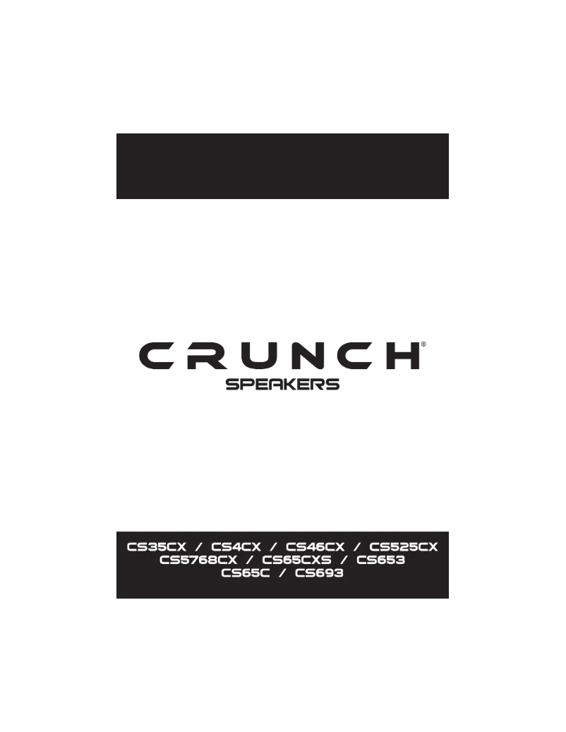 Page n°1 - Manuel utilisateur Crunch CS5768CX