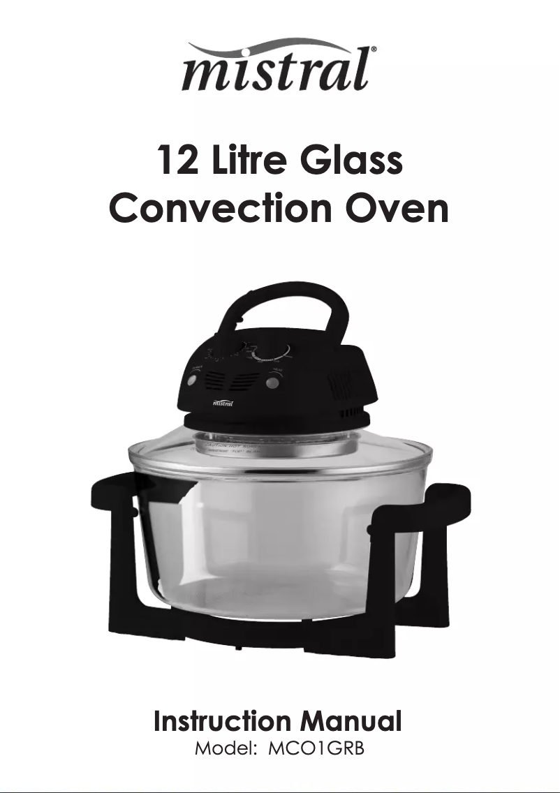 Page 1 de la notice Manuel utilisateur Mistral MCO1GRB
