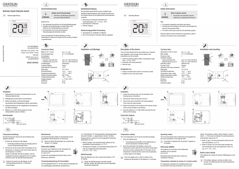 Image de la première page du manuel de l'appareil Thermio Touch