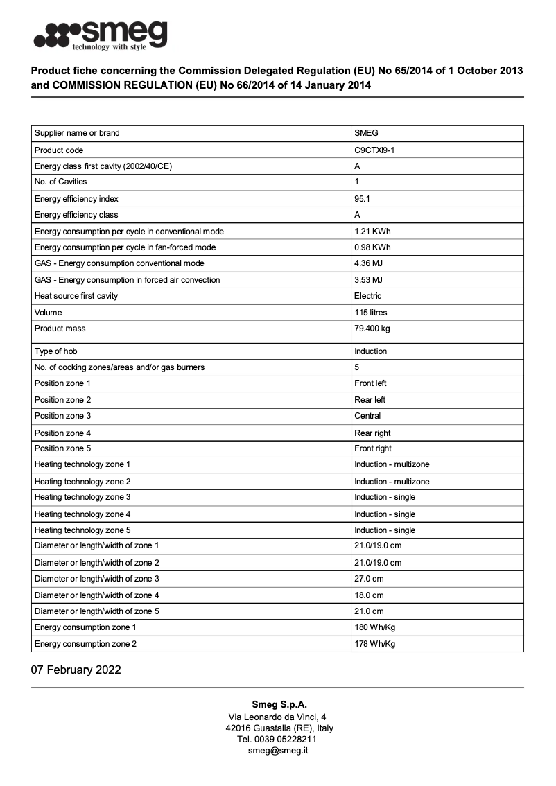 Page n°1 - Brochure Smeg C9CTXI9-1
