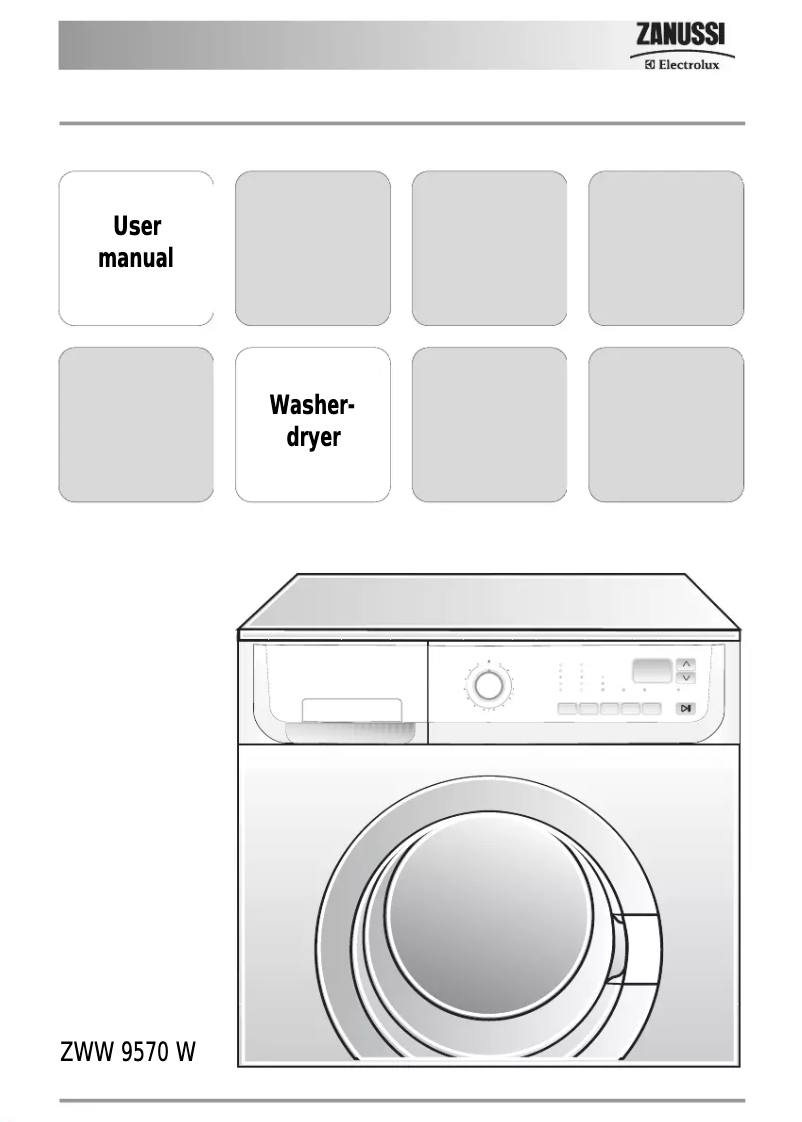 Imagen de la primera página del manual del dispositivo ZWW9570W