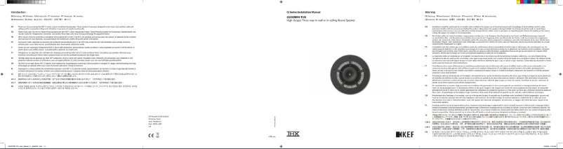 Page n°1 - Instructions / montage KEF Ci250RRM-THX