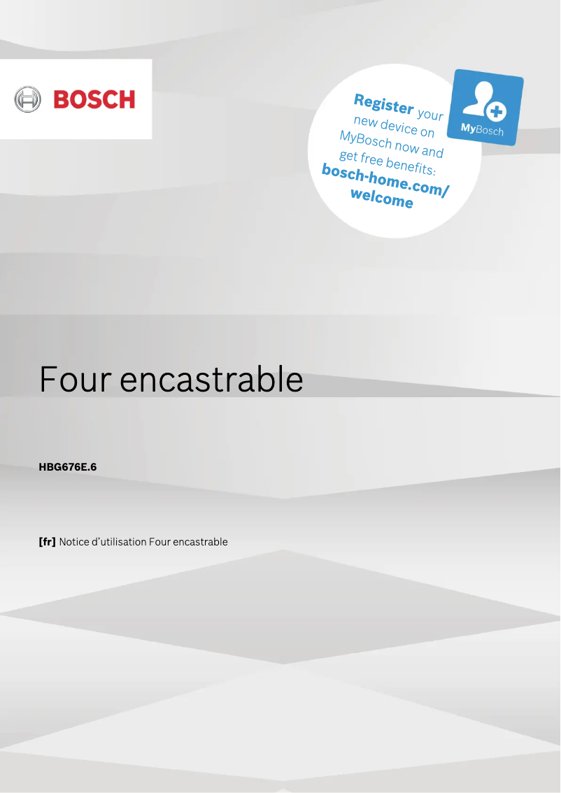 Image de la première page du manuel de l'appareil HBG676EW6