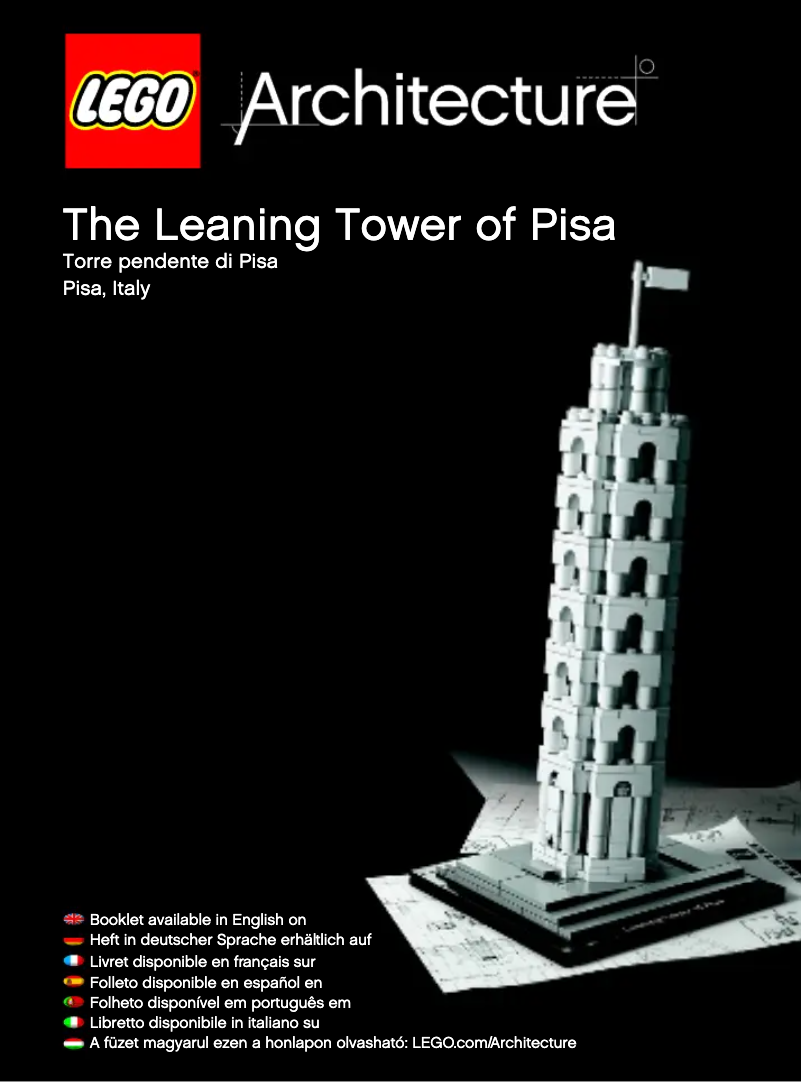 Page 1 de la notice Manuel utilisateur Lego The Leaning Tower of Pisa