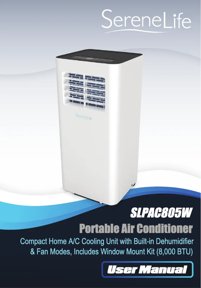 Page 1 de la notice Manuel utilisateur SereneLife SLPAC805W