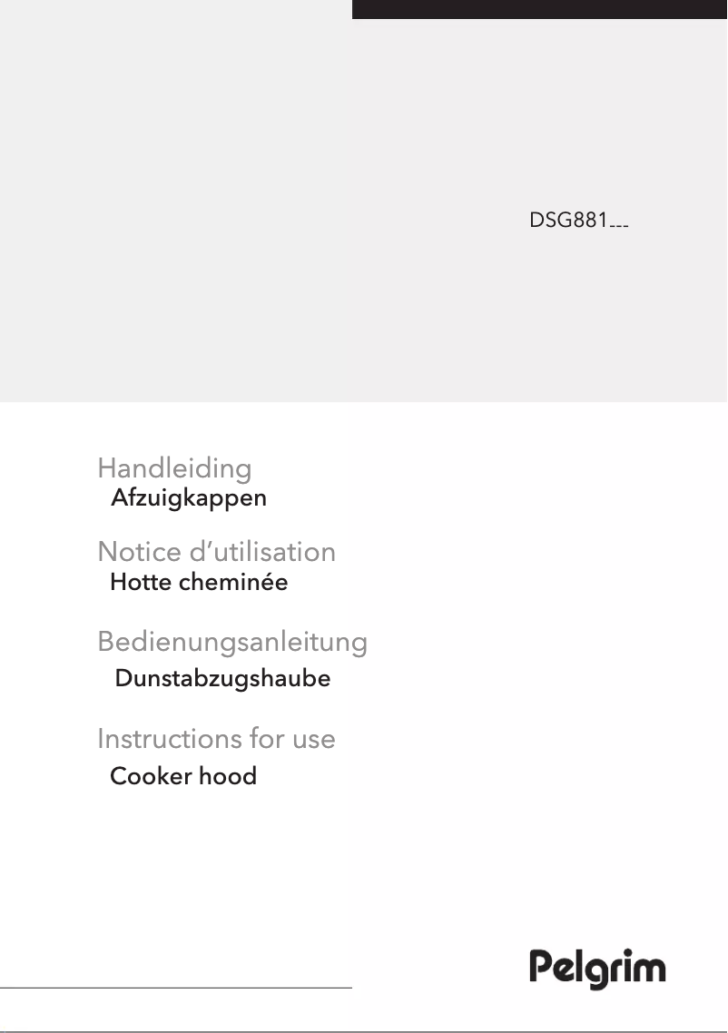 Page 1 de la notice Manuel utilisateur Pelgrim DSG881MAT