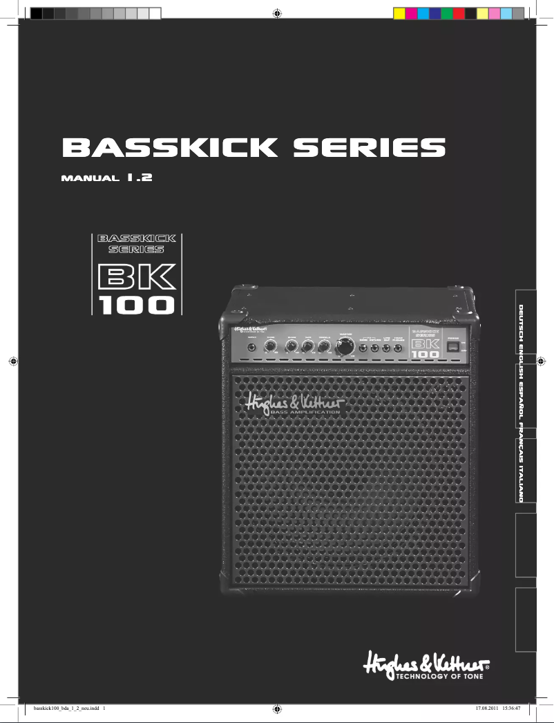 Image de la première page du manuel de l'appareil BassKick 100
