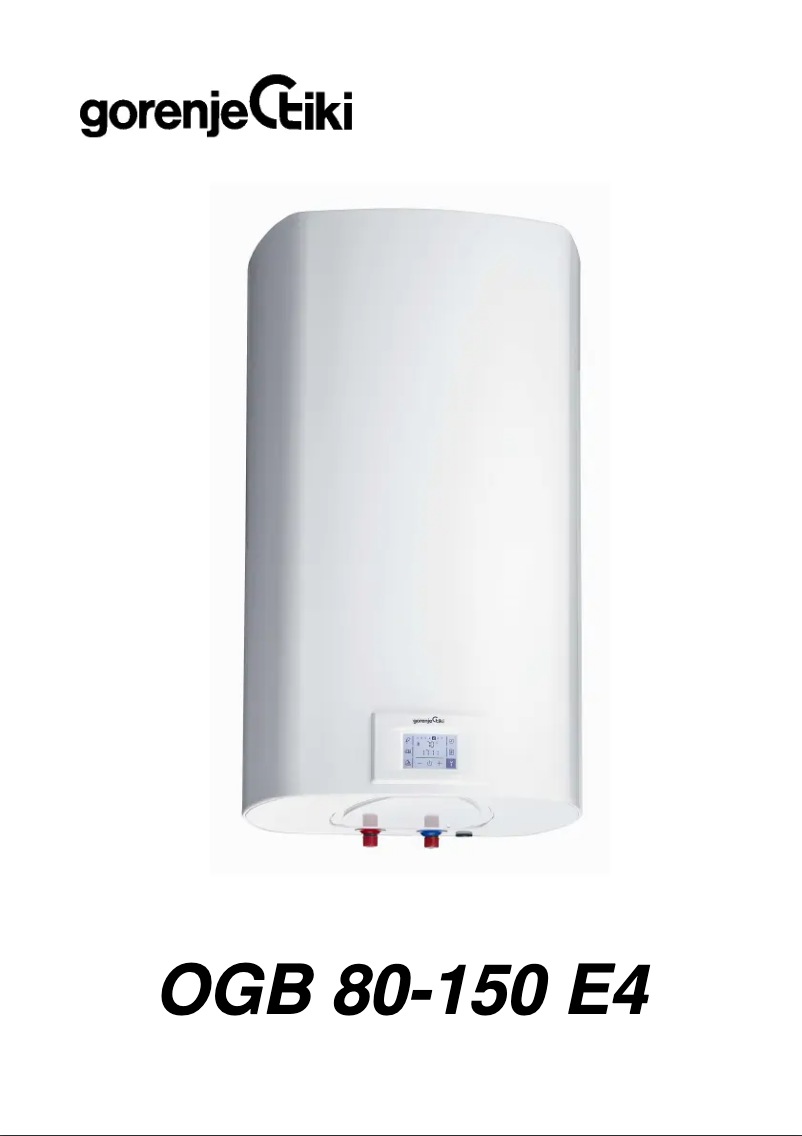 Page 1 de la notice Manuel utilisateur Gorenje OGB80SMC6