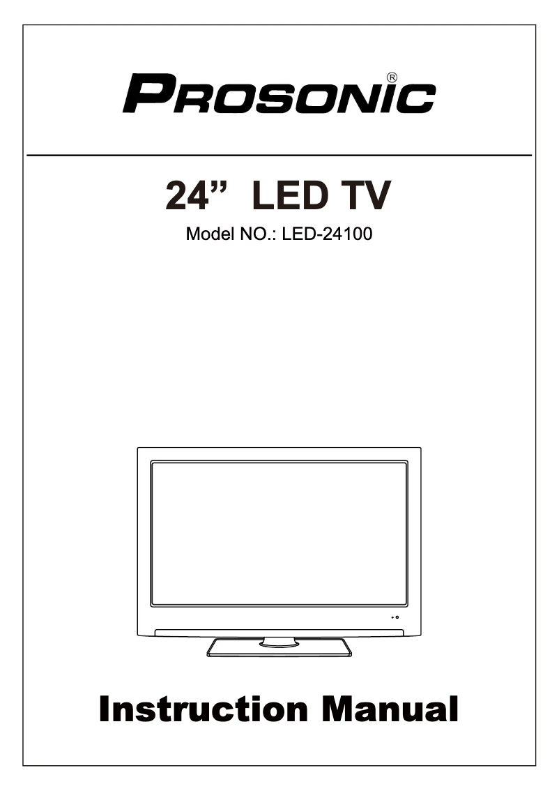 Image de la première page du manuel de l'appareil LED-24100