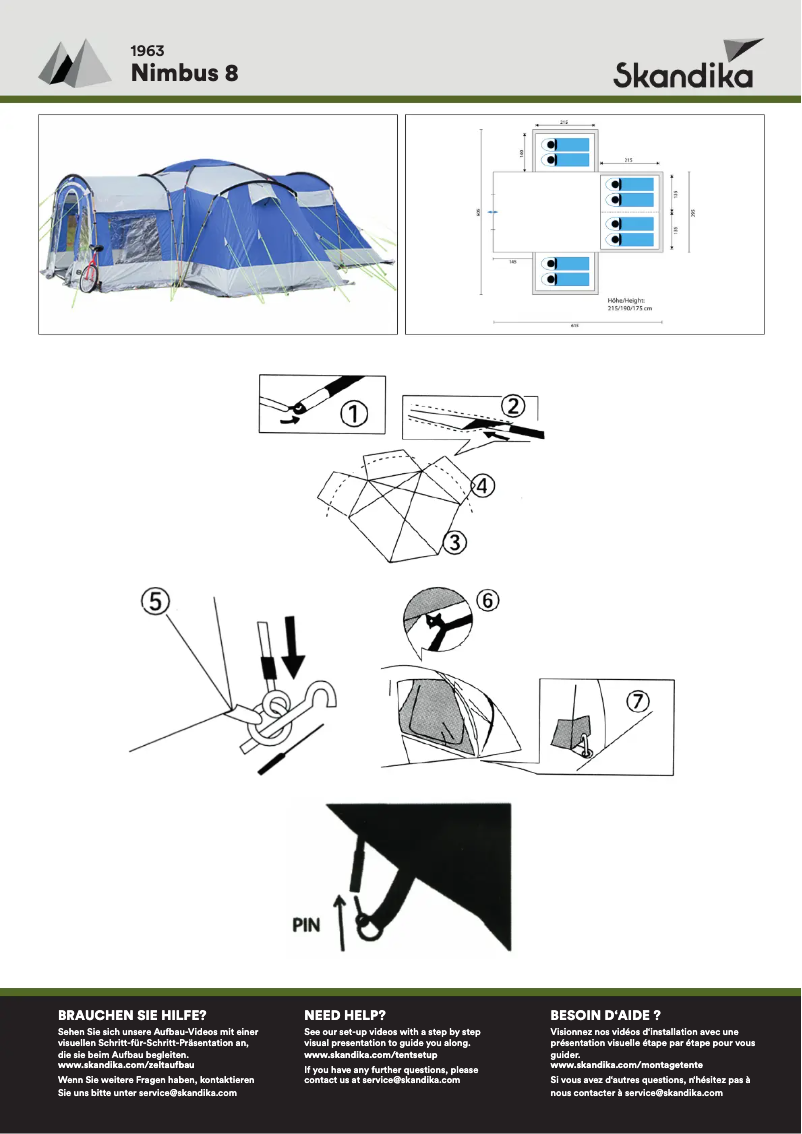 Page n°1 - Manuel utilisateur Skandika Nimbus 8