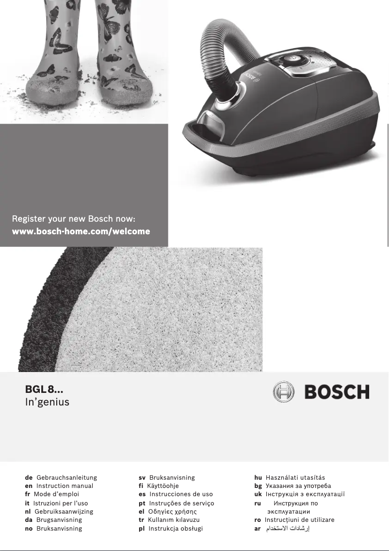 Página 1 del manual Manual de usuario Bosch In'genius BGL8430