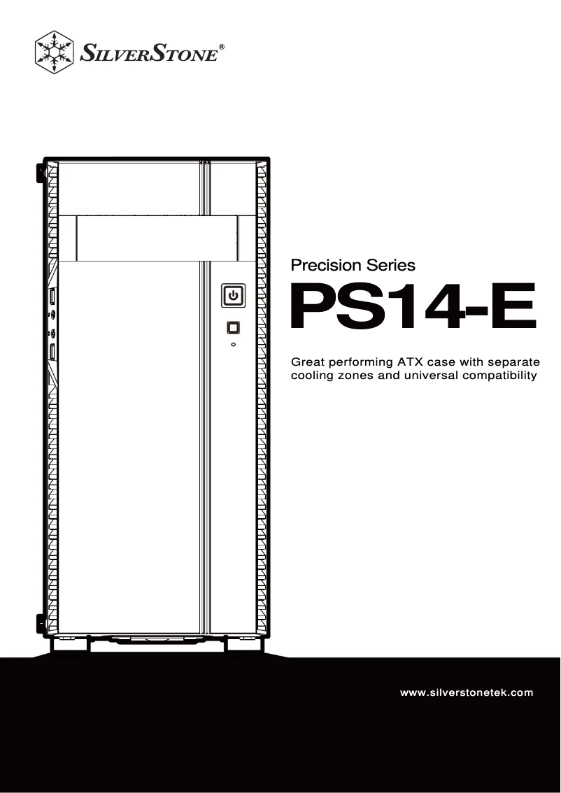 Page 1 de la notice Manuel utilisateur Silverstone Precision PS14-E