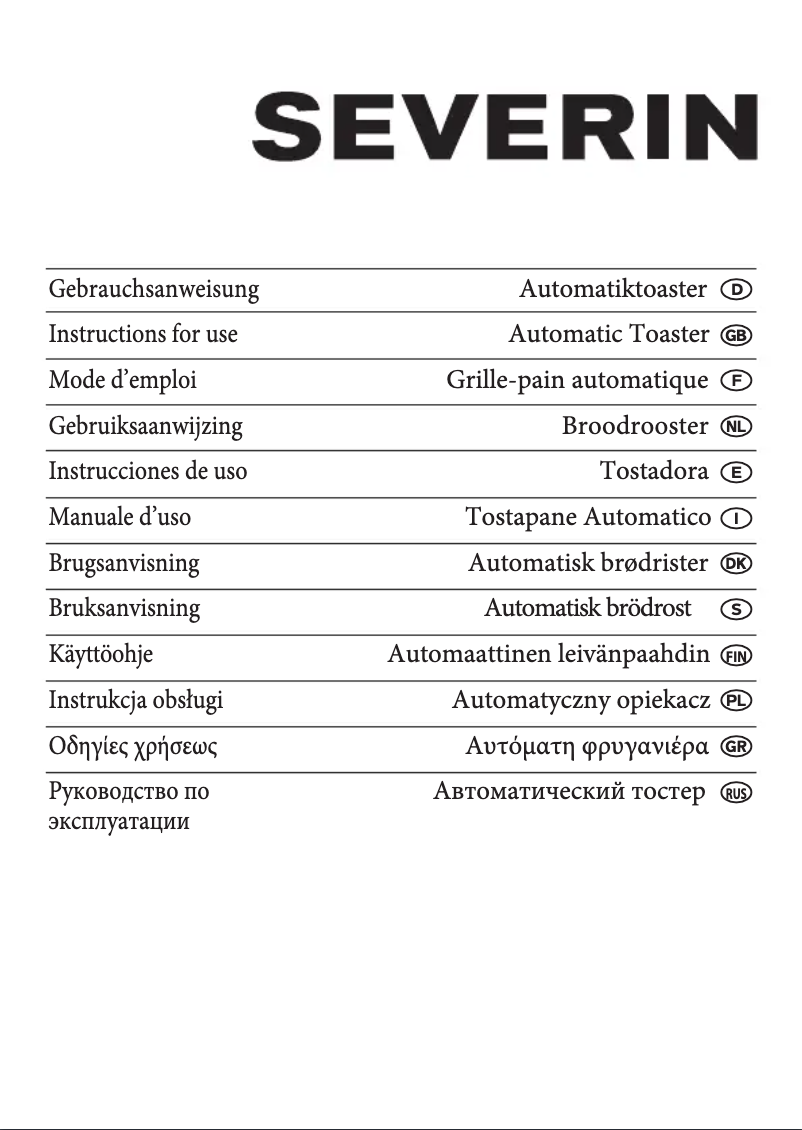 Page n°1 - Manuel utilisateur Severin AT 2212