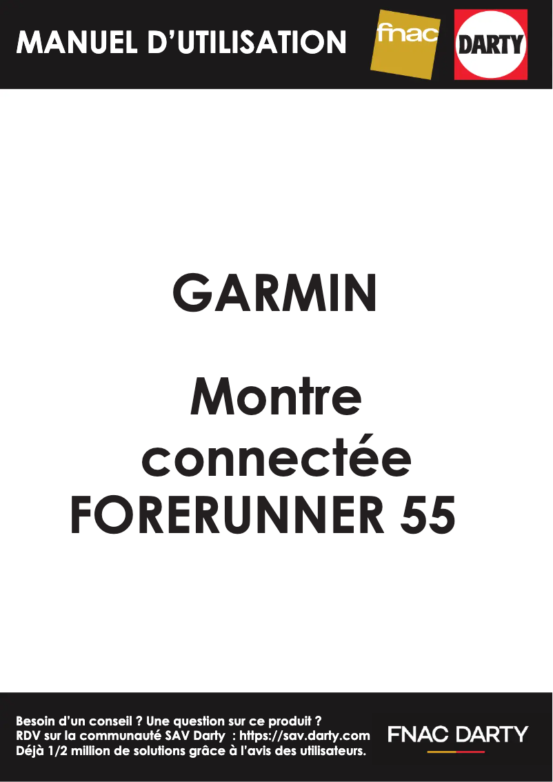 Page n°1 - Manuel utilisateur Garmin Forerunner 55