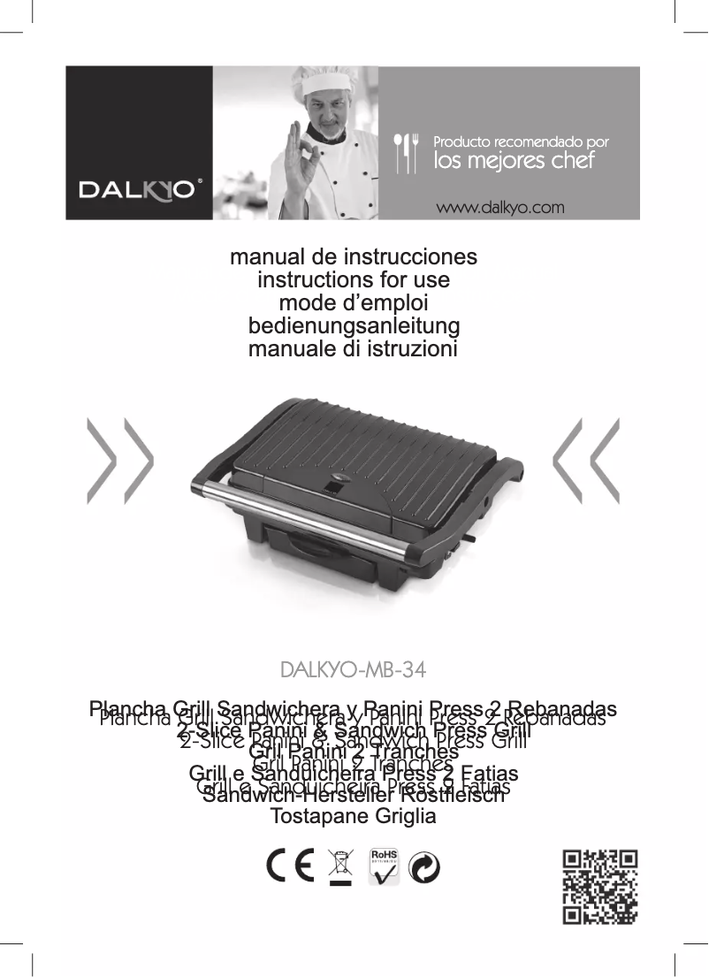 Page n°1 - Manuel utilisateur Dalkyo MB-34