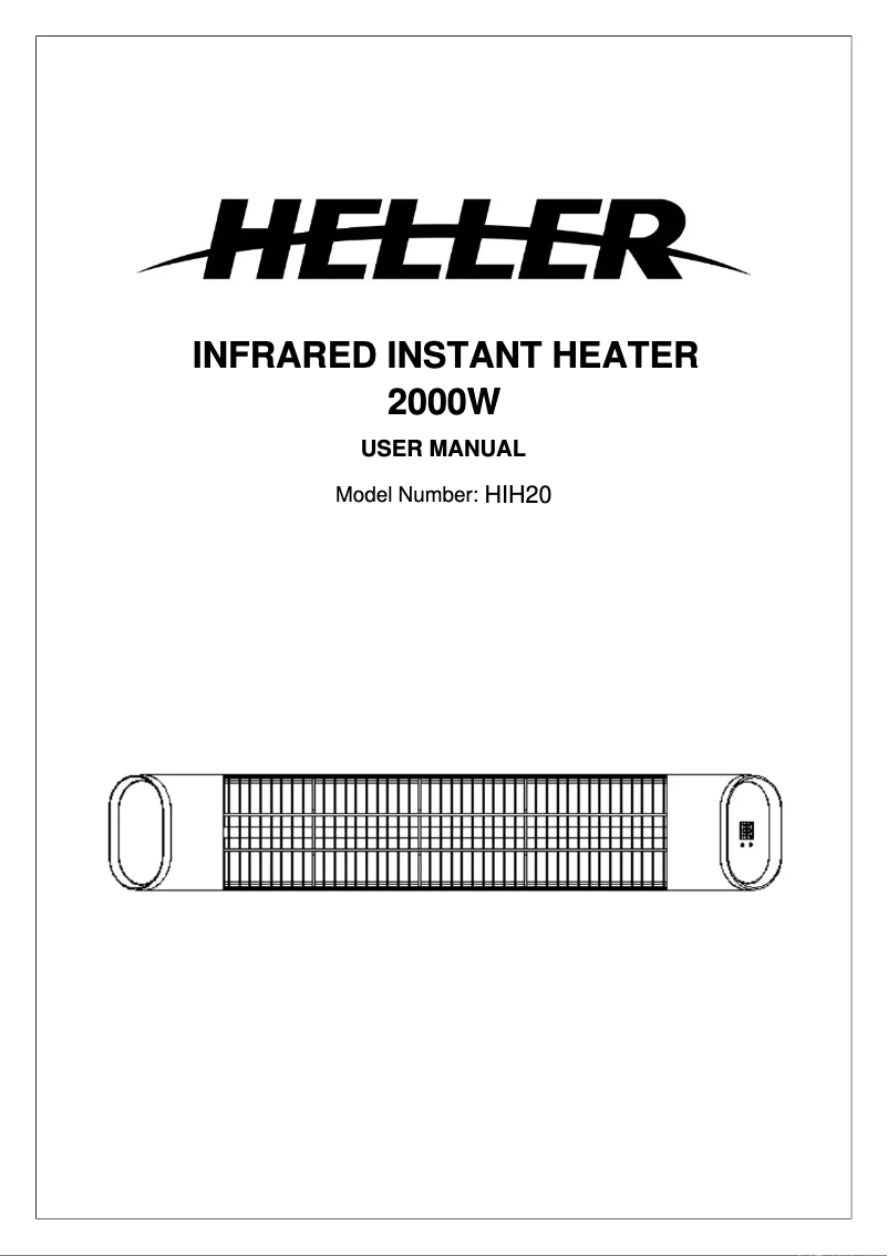 Page n°1 - Manuel utilisateur Heller HIH20