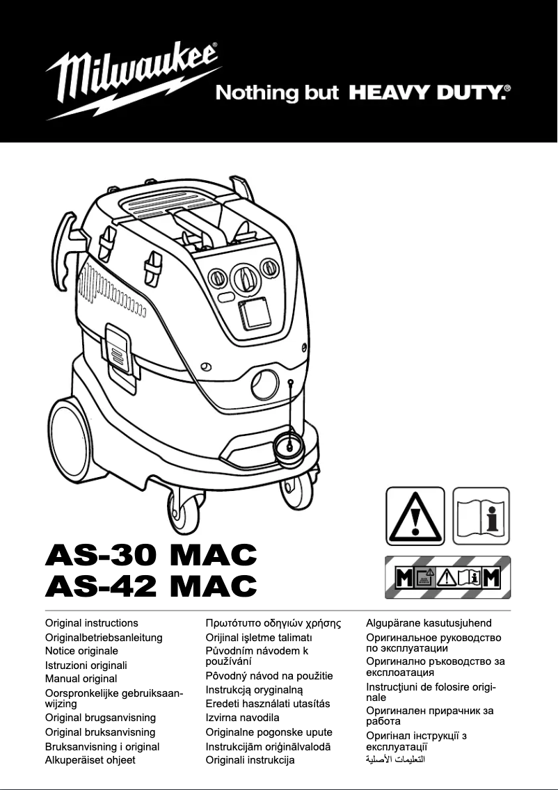 Page n°1 - Manuel utilisateur Milwaukee AS-30 MAC