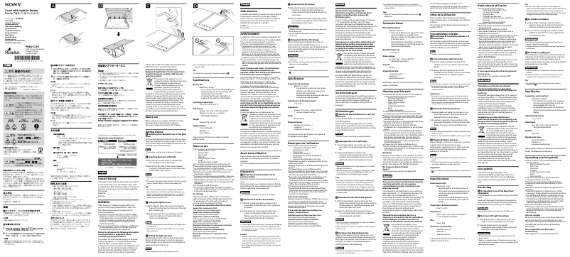 Página 1 del manual Manual de usuario Sony PRSA-CL30