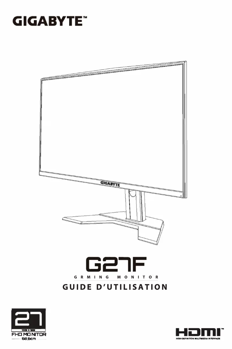 Page n°1 - Manuel utilisateur Gigabyte G27F