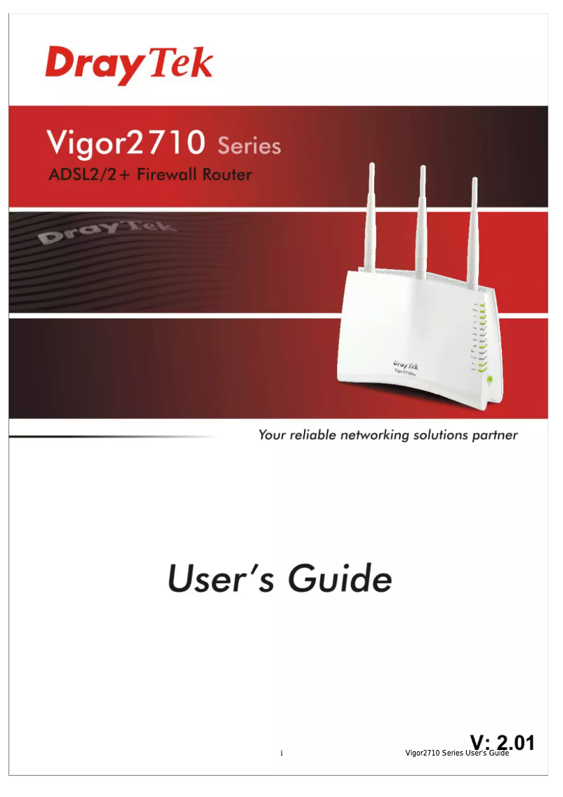Página 1 del manual Manual de usuario Draytek Vigor 2710n