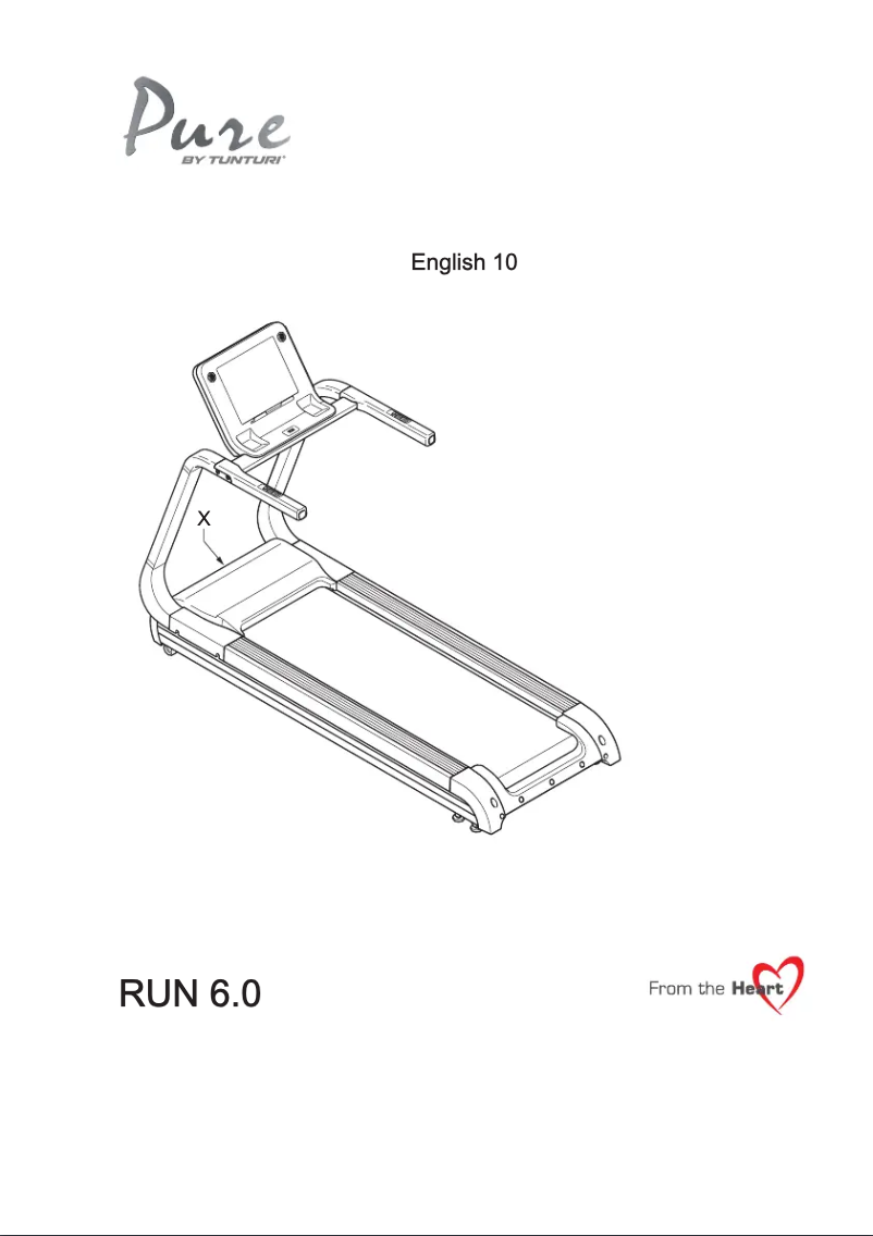 Page n°1 - Manuel utilisateur Tunturi Pure Run 6.0