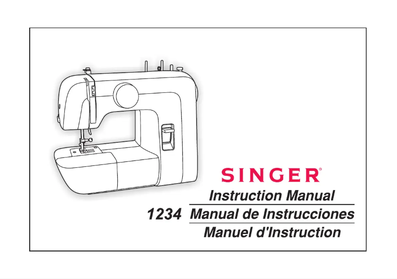 Page n°1 - Manuel utilisateur Singer 1234