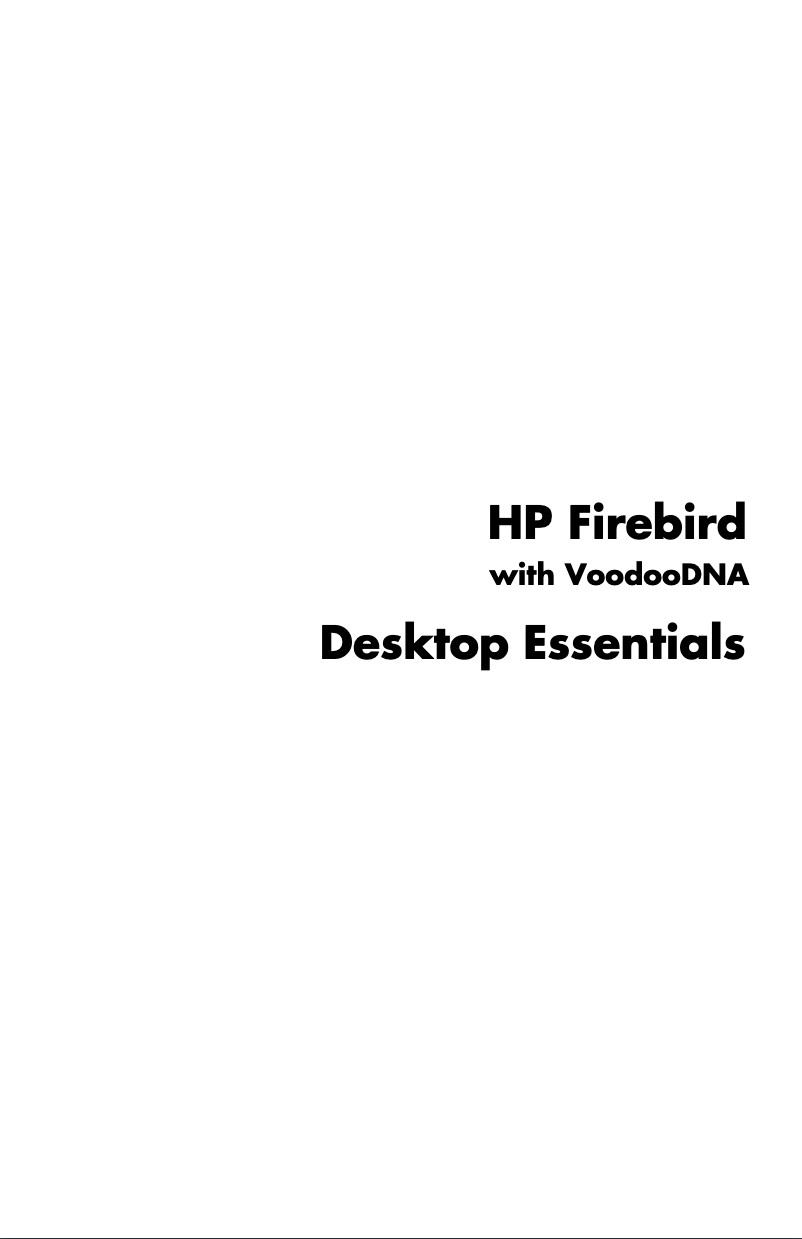 Page 1 de la notice Manuel utilisateur HP Firebird