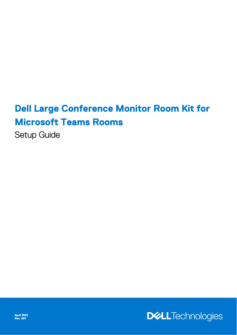 Page 1 de la notice Guide d'installation Dell C6522QT