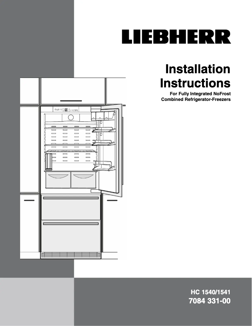 Page 1 de la notice Guide d'installation Liebherr HC 1541